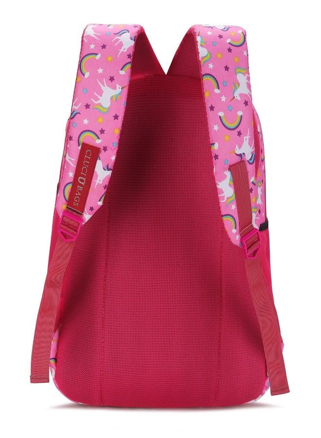 حقيبة ظهر CLUCI كبيرة السعة وخفيفة الوزن ومتعددة الاستخدامات، مناسبة للأعمال والسفر والأزياء والأطفال، حقيبة ظهر للأولاد والبنات (يونيكورن وردي) - Image 4